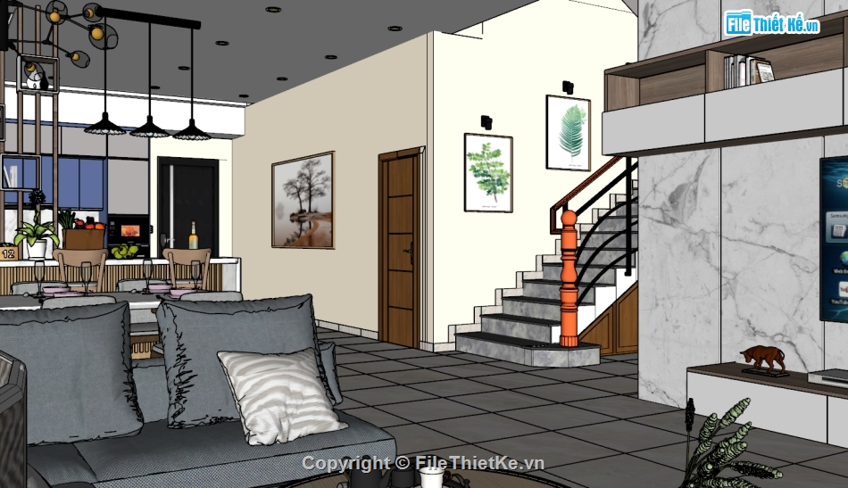 File sketchup nội thất,nội thất biệt thự,nội thất biệt thự file su,model su nội thất biệt thự,nội thất biệt thự sketchup